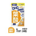 送料無料 DHC 葉酸 30日分 （30粒） ディーエイチシー サプリメント 麦芽糖 デキストリン セルロース ショ糖脂肪酸エステル ビタミンB6 ビタミンB2 ビタミンB12 粒タイプ 食事で不足 葉酸補給 お試しサプリ おすすめ 飲みやすい 手軽 効率的 通販 成長期 栄養素 緑黄色野菜