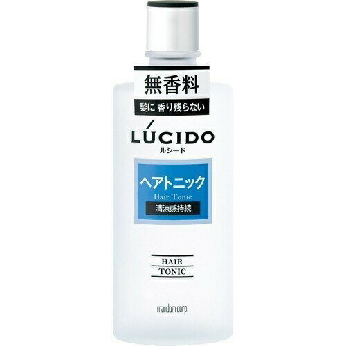 スキッと爽快、清涼感長持ち 無香料だから髪に香りを残さない。 頭皮の乾燥を防ぎうるおいを与えます。 ジーンとした清涼感が持続します。 名称 ルシード ヘアトニック 内容量 200ml 成分 エタノール、水、メントール、PEG−50水添ヒマシ...