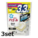 【3セット】アリエール ジェルボール 4D 微香タイプ ハイパージャンボ つめかえ用 39個 詰替え ジェル洗剤 洗濯 洗剤 消臭 時短 炭酸 簡単 エリ 入れるだけ P&G