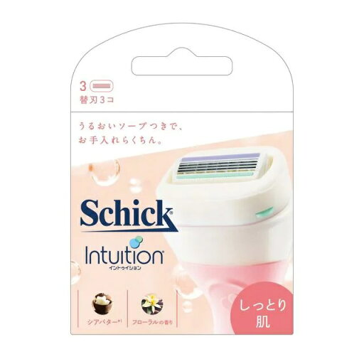 【3セット】 シック イントゥイション しっとり肌 替刃 3個入り 4枚刃 カミソリ ボディケア 剃刀 替刃 モイスチュアソープ 体毛 産毛 足 ムダ毛 女性 schick 【3セット】 シック イントゥイション しっとり肌 替刃 3個入り 4枚刃 カミソリ ボディケア 剃刀 替刃 モイスチュアソープ 体毛 産毛 足 ムダ毛 女性 schick