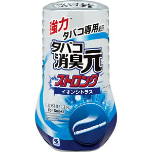 タバコ消臭元 ストロング イオンシトラス 400ml シトラスフローラル調の香り 消臭剤 芳香剤 部屋のニオイ 玄関 リビング 室内 タバコ 悪臭 臭い 室内 アロマ おすすめ 人気 小林製薬 消臭成分配合 約1.5ヶ月～3ヶ月間持続 引き上げタイプ