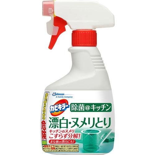 送料無料 2個セット ジョンソン カビキラー 除菌 @ キッチン 漂白 ・ ヌメリとり 本体 400g JOHNSON カビ 黒カビ ヌメリ 排水溝 スプレー 台所 除菌 漂白 こすらず まな板 茶渋 包丁 メラミン…