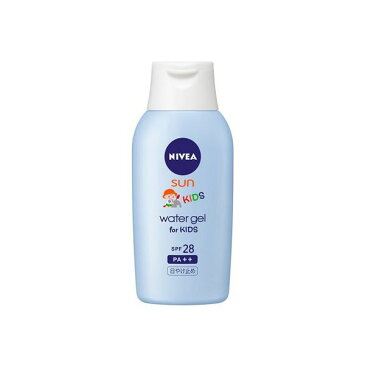 NIVEA ニベアサン プロテクトウォータージェル SPF28 子ども用 120g SPF28 PA++ 日焼け止め UVジェル スキンケア ヒアルロン酸 保湿 花王 ノンアルコール UVジェル みずみずしいジェル ヒアルロン酸・ユーカリ葉エキス（うるおい成分）配合 送料無料