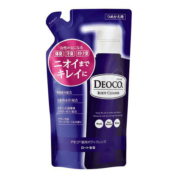 2個セット デオコ 薬用ボディクレンズ 詰替え用 250ml ボディーソープ ボディウォッシュ ボディケア スキンケア ロート製薬スウィートフローラルの香り スキンケア ビタミンC誘導体 殺菌成分配合 ユニセックス