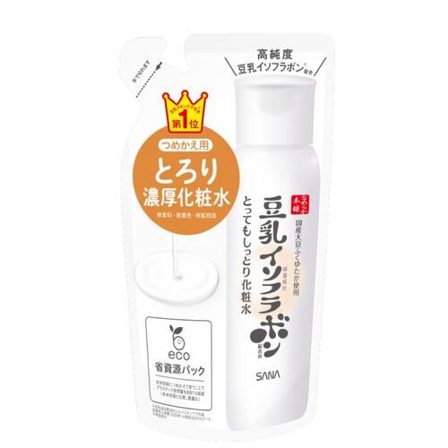 なめらか本舗　とってもしっとり化粧水NC 詰替 180ml おすすめ化粧水 詰め替え パウチ 豆乳イソフラボン 基礎化粧品 化粧水 スキンケア 保湿成分 もちもち しっとり プチプラ 潤い エコ ベたつかない 