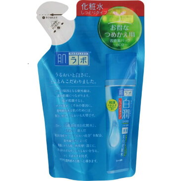 【2個セット】【送料無料】 肌ラボ 白潤 薬用美白化粧水 しっとりタイプ 詰替え用 170ml×2セット 化粧水 ローション ヒアルロン酸 ビタミンC ハトムギ ハダラボ ロート製薬