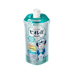 ビオレu さっぱりさらさら つめかえ用 340ml ボディーソープ ボディウォッシュ ボディケア スキンケア 液体タイプ 石鹸 洗浄力さっぱり サラサラ 毛穴汚れ biore ビオレ 花王 おすすめ 人気 泡立ち スッキリ 爽快 こすらない いい匂い きめ細かい 子供 全年齢 普通肌 日本製