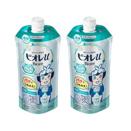 送料無料 2個セット ビオレu さっぱりさらさら つめかえ用 340ml ボディーソープ ボディウォッシュ ボディケア スキンケア 液体タイプ 石鹸 洗浄力さっぱり サラサラ 毛穴汚れ biore ビオレ 花王 おすすめ 人気 こすらない いい匂い 子供 子育て 育児 全年齢 普通肌 日本製