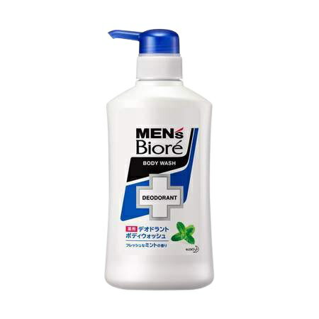 メンズビオレ 薬用 デオドラント ボディウォッシュ フレッシュミントの香り 本体 440ml biore 花王 ボディソープ 石鹸 薬用 ニキビ予防..