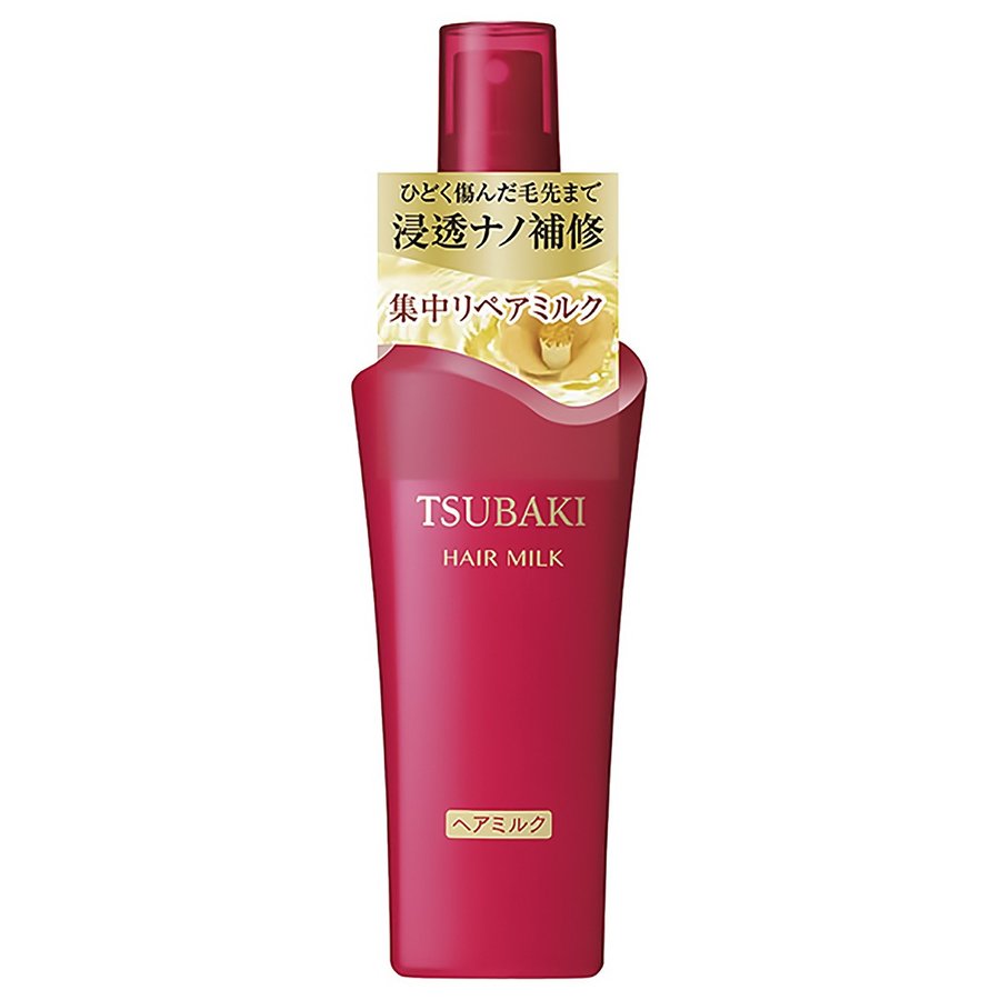 送料無料 TSUBAKI ツバキ リペアミルク 100ml 資生堂 つや髪 うるおい まとまる 枝毛 切れ毛 おすすめヘアケア 艶 潤い しっとり ダメージヘア用 ユニセックス ツバキ麹発酵エキス グリセリン UVプロテクト効果 ヘアケアアイテム 毛先柔軟 傷んだ毛先 レディース 女性 上質