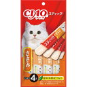 送料無料 3袋セット チャオ スティック ささみ 4本 TSC-123 キャットフード ねこ 猫 エサ おやつ 食べきり ササミ ホタテ 魚 キャットフード ペ...