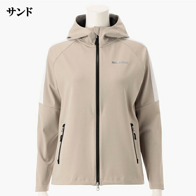 【25SS】【レディース】BRIEFING GOLF ブリーフィング ゴルフ LOGO LINE PARKA / ロゴ ラインパーカー フード ストレッチ スポーツ アウトドア ロゴ セットアップ S-M BRG251W23