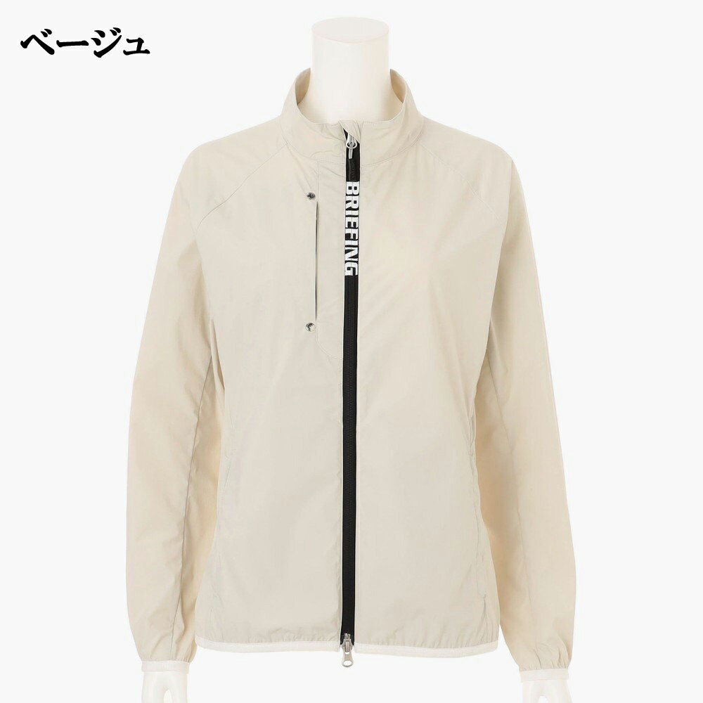 【25AW】【レディース】BRIEFING GOLF ブリーフィング ゴルフ WS POCKETABLE WIND BLOUSON / 4WAYストレッチタフタ ポケッタブル ライトブルゾン スポーツ 長袖 ロゴ アクティブ 快適 S-M BRG253W12
