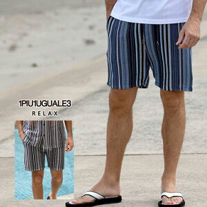 1PIU1UGUALE3 RELAX ΥԥΥȥ å GAP KNIT STRIPED HALF PANTS / ƩԤ ȥ饤 ˥åȥ硼 M-XL USK-24014