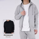 1PIU1UGUALE3 RELAX ウノピゥウノウグァーレトレ リラックス CIRCLE HOODIE / サークルロゴ ジップアップフーディー パーカー スウェット セットアップ メンズ カジュアル M-XL USO-25069