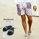 1PIU1UGUALE3 RELAX EmsDEmEO@[g bNX DENIM PRINT SANDALS / fjvg V[T_ 26`29 USX-24006