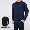 BRIEFING GOLF u[tBO St 3D LOGO CREW NECK Y fB[X g[i[ N[lbN  Xgb` W[W X|[c AEghA t@bV S-XL S-LL BBG241M12