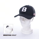 【定番】BRIEFING GOLF ブリーフィングゴルフ INITIAL CAP メンズ レディース イニシャル キャップ 刺繍 ロゴ 星条旗 スポーツ アウトドア BRG221M83 その1