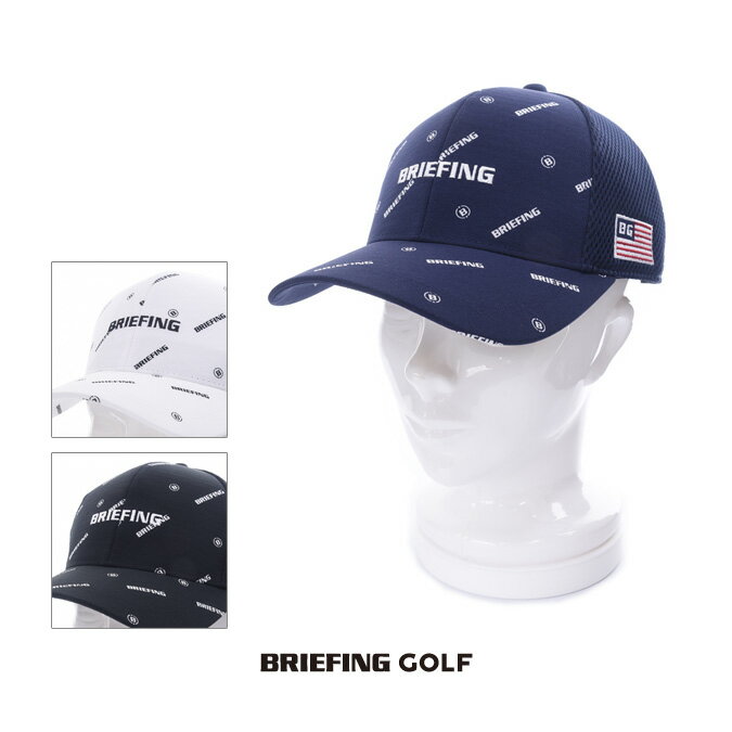 BRIEFING GOLF ブリーフィング ゴルフ MONOGRAM MESH CAP メンズ レディース モノグラム メッシュ キャップ ベルクロ アーバンゴルフ スポーツ アウトドア BRG241MB1
