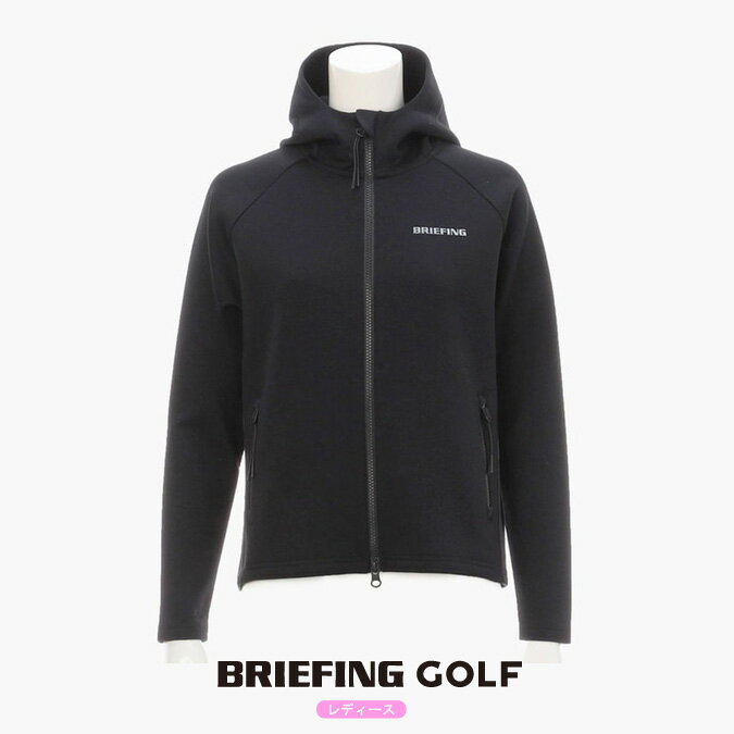 【CLEARANCE SALE】【24AW】【レディース】BRIEFING GOLF ブリーフィング ゴルフ WOMENS WARM LOGO LINE PARKA / 3Dロゴ ウォーム ストレッチジャージ ジップパーカー スポーツ ゴルフ 軽量 ロゴ 秋冬 S-L BRG243W34