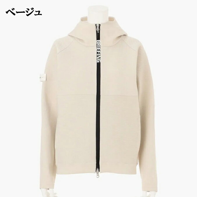 【25AW】【レディース】BRIEFING GOLF ブリーフィング ゴルフ WS WR KNIT PARKA / 袖ワッペン ジップアップ ニットパーカー レディース 長袖 ギフト スポーツ アウトドア FREE BRG253W19