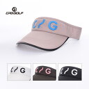 CPG GOLF シーピージーゴルフ NYLON TWILL SUN VISOR メンズ レディース ナイロンツイルサンバイザー ストラップバック ロゴ刺繍 ス...