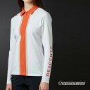 DESCENTE GOLF デサントゴルフ レディース リサイクル ソロテックス 鹿の子 ストレッチ切り替え 長袖 ポロシャツ スポーツ アウトドア ファッション S-L DGWUJB02