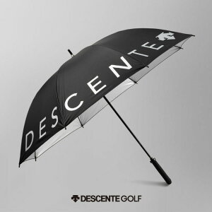 DESCENTE GOLF デサントゴルフ メンズ レディース ロゴプリントアンブレラ 晴雨兼用 UVカット UPF50+ 遮光率99% 1級遮光 はっ水 スポーツ アウトドア ファッション DQBTJX00