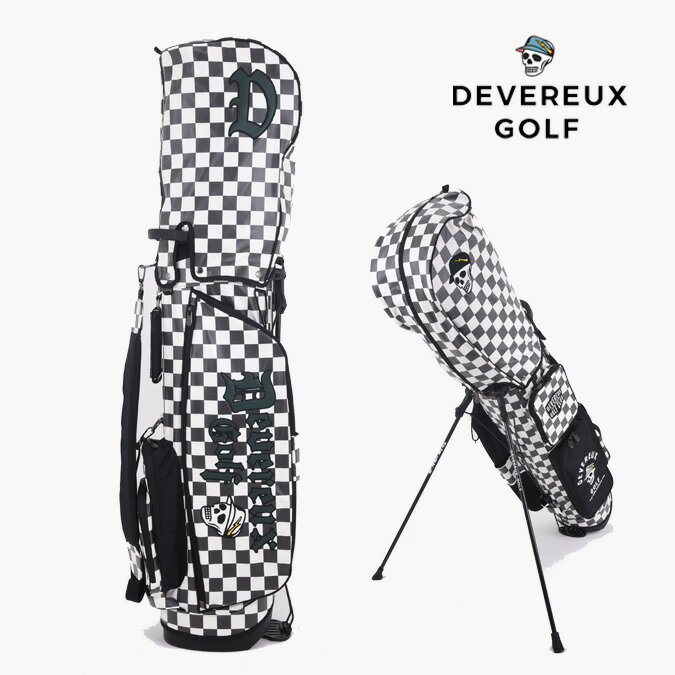 【銀行振込・代金引換不可】【返品・交換不可】DEVEREUX GOLF デヴァローゴルフ ALL CHECKER CADDIE BAG / 総チェック柄 スタン...