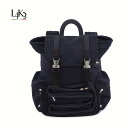 L4K3 レーク BACKPACK BPM-12JP メンズ レディース バックパック スクエアエンボス ネオプレン ディンギーロープ タウンユース 旅行 アウ...