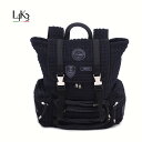 L4K3 レーク BACKPACK BPM-93P メンズ レディース バックパック スクエアエンボス ネオプレン ディンギーロープ タウンユース 旅行 アウト...