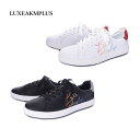 【SUMMER SALE】【返品不可】LUXEAKMPLUS リュクスエイケイエムプラス メンズ レインボーロゴ ゴルフ シューズ ローカット ビブラムソール ...