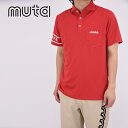 【25SS】 muta MARINE ムータマリン GOLF ゴルフ LINE LOGO POLO SHIRT / ラインロゴ ポロシャツ シャツ カジュアル 半袖 吸水速乾 UVカット 5-7 M-XL MGJC-446319(4)