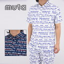 【25SS】muta MARINE ムータマリン GOLF ゴルフ DIGITAL LOGO POLO SHIRTS / デジタルロゴ ポロシャツ スポーツ ファッション 半袖 総柄 5-7 M-XL MGMK-446301