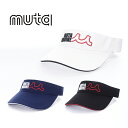 muta MARINE ムータマリン GOLF ゴルフ メンズ レディース 3D EMBROIDERY VISOR / 3Dロゴ刺繍 サンバイザー マジックテー...