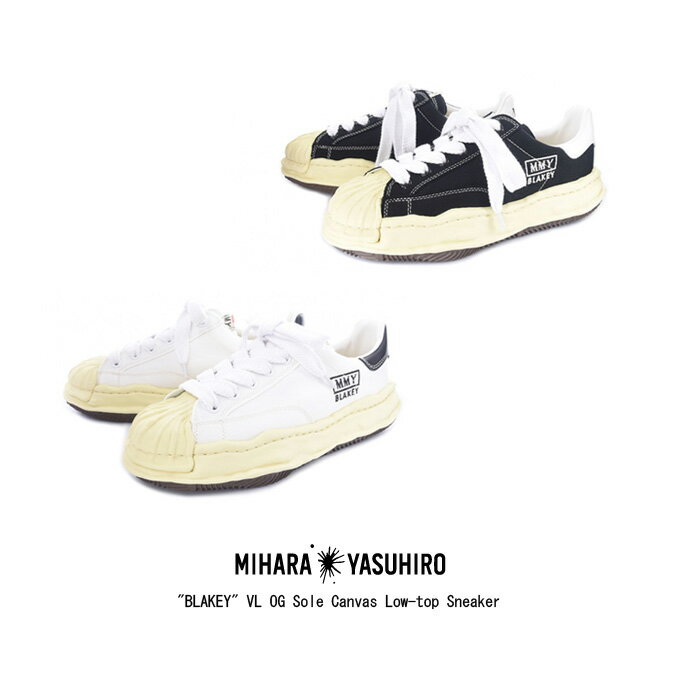 Maison MIHARA YASUHIRO メゾン ミハラヤスヒロ BLAKEY VL OG Sole Canvas Low-top Sneaker メンズ レディース ブレイキー ローカット スニーカー キャンバス ビンテージライクオリジナルソール 36-45 22.5-28.5 A09FW732