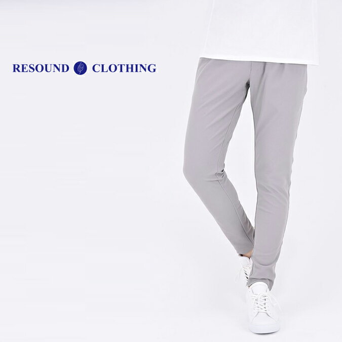 RESOUND CLOTHING リサウンド クロージング CHRIS EASY TUCK PANTS メンズ イージーパンツ フルレングス タイトテーパード スラックス型 ワンタック ストレッチ uvカット 接触冷感 吸湿速乾 ラグジュアリー 西海岸 アメカジ 1-4 S-XL RC28-ST-016T