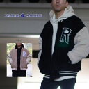 RESOUND CLOTHING TEh N[WO BOA OVER VARSITY JACKET Y {A hbvV_[X^W OWA[ C AJW 1-3 S-L RC29-JK-002