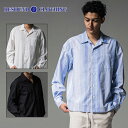 RESOUND CLOTHING リサウンド クロージング ZACK SHIRTS Aライン オープンカラーシャツ ポケット付き オーバーサイズ カジュアル 2-3 M-L RC37-SH-002