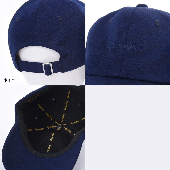 MOMENTIMODAのResurrection レザレクション GM JACQUARD CAP / ブランドオリジナルテキスタイル ジャガード キャップ シンプル ロゴ FREE BD34CAP01｜アングル3
