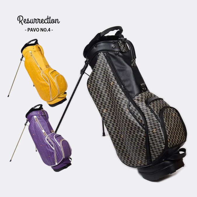 【銀行振込・代金引換不可】【返品・交換不可】Resurrection レザレクション PAVO NO.4 メンズ レディース キャディバッグ パーヴォー スタン...