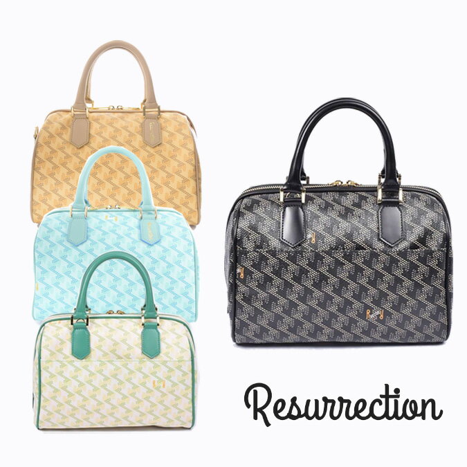 Resurrection レザレクション ADWENA MINI No.2 (アドウェナミニ) / ブランド オリジナルテキスタイル ミニボストンバッグ 鞄 B...