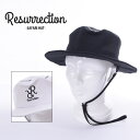 【25SS】Resurrection レザレクション SAFARI HAT / サファリハット ファッション スポーツ アウトドア ロゴ刺繍 2WAY 帽子 M-L BE12HAT03