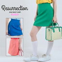 【25SS】【レディース】Resurrection レザレクション WOMENS HIGH WAIST SKIRT / ブランドロゴ ハイウエストスカート ファ...
