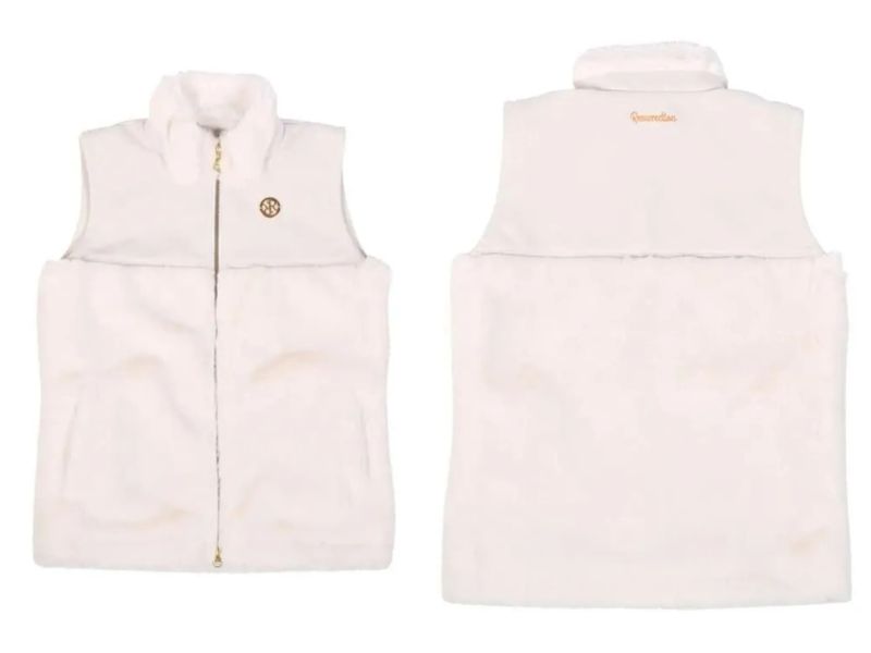 【25AW】【レディース】Resurrection レザレクション SWITCHING FUR VEST / スイッチング ファー ベスト ファッション スポーツ アウトドア ロゴ ゴルフ コンペ ラウンド S-L BE34VS18-W*