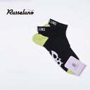 RUSSELUNO ラッセルノ SHORT SOCKS / マスクマン バイカラー ショートソックス FREE RG-RGD-2412601 足裏にLUCHAが編み込まれたショート丈のソックス 足裏にLUCHAが編み込まれたショート丈のソックスです。踵とつま先がPOPなカラーで配色されています。 ブランドコンセプト ゴルフウェアの概念を180°変えるブランド『RUSSELUNO / ラッセルノ』 『RUSSELUNO / ラッセルノ』のゴルフウェアは、多面使いのカッティングにより、これまでの常識にとらわれない、“動き”のある表情が新鮮です。そして、1つのアイテムに対して、ストリート感のある複数の素材をミックスしているものも多く見られます。さらに日本ブランド特有の、こと細かなディティールで味付けが非常に特徴的なデザインとなります。 BRAND HISTORY 日本のストリートで誕生した"Russeluno"。独自進化でガラパゴス化した日本のゴルフシーンに3種類のLUCHADORE(自由の使者)を送り込む！ ENJOY PLAYING GOLF：既成概念に自由の象徴の使者＜LIMPIO＞ NO GOLF NO LIFE：己の技を磨くことをライフスタイルにした使者＜TECNICO＞ LIVE A LIFE OF LUXURY：魅せることを使命とした使者＜RUDE＞ LUCHADOREが世界のLUCHALIBLE(自由な聖戦)を舞台にGOLFウェアの概念を180°変える。 Russeluno CIDAM 「Mode」「Athlete」「Street」。3つのソースをミックスさせ、生み出されるスタイリッシュなゴルフウェアは、シルエット、素材どれをとっても、競技志向ゴルファー達を納得させる機能性へと仕上がり「TECNICO」を突き詰める。Russeluno CIDAMの世界観は常に「COOL」で「GIMMICK」なアイデアに満ちたアイテムたちで溢れている。我々のミューズはゴルフをこよなく愛する「GOLF LOVER」である。 Popular reasons 特徴的なデザインとともに、人気の秘密は三浦翔平さん、横綱白鵬関、プロゴルファー片山晋呉選手などの有名人にもファン、愛用者が多いことでしょう。 設立年：2007創業/拠点：日本マスクマン バイカラー ショートソックス RUSSELUNO 足裏にLUCHAが編み込まれたショート丈のソックス 商品説明 　足裏にLUCHAが編み込まれたショート丈のソックスです。踵とつま先がPOPなカラーで配色されています。 Detail 詳細 カラー：ブラック 素材：綿 アクリル SIZE CHART サイズチャート(cm) サイズ フリー