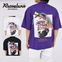 【50%OFF】russeluno ラッセルノ ゴルフウェア アクティブウェア 男性 トップス かっこいい おしゃれ ロゴ 半袖 カジュアル アウトドア 夏 ラウンド 薄手