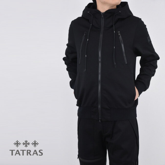 【正規取扱】TATRAS タトラス ALTAIR メンズ フードデッド ブルゾン 長袖 ダブルジップ カジュアル ラグジュアリー エレガント イタリア 1-4 S-XL S-LL MTLA22S4802-L