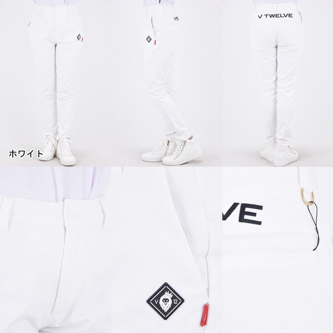 【期間限定ポイント10倍】【返品不可】V12 ヴィトゥエルブ BACK LOGO PANTS レディース パンツ フルレングス テーパード ストレッチツイル ゴルフ スポーツ アウトドア ファッション 0-2 S-L V122310-PN06