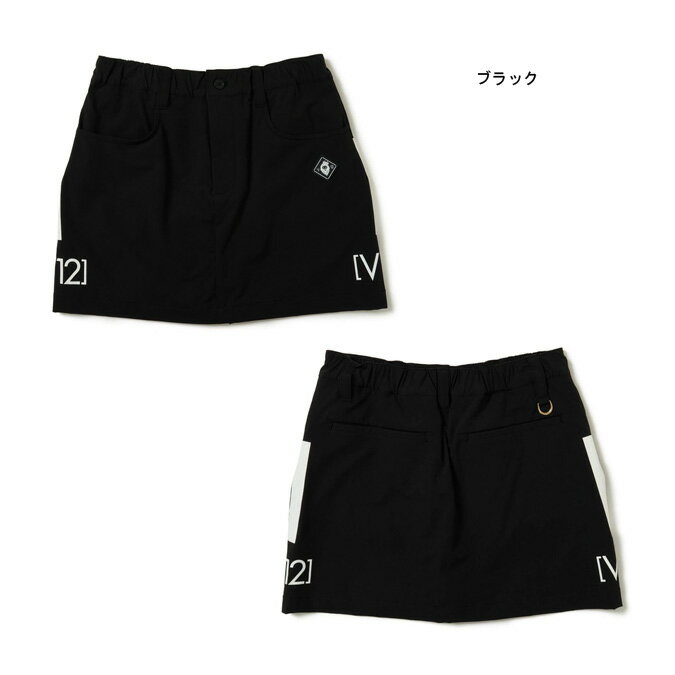 【期間限定ポイント10倍】【返品不可】V12 ヴィトゥエルブ S LINE SKIRT レディース スカート ショート丈 ミニ丈 ストレッチ ダブルクロス ンナーパンツ一体型 ゴルフ スポーツ アウトドア ファッション 0-2 S-L V122310-SK09